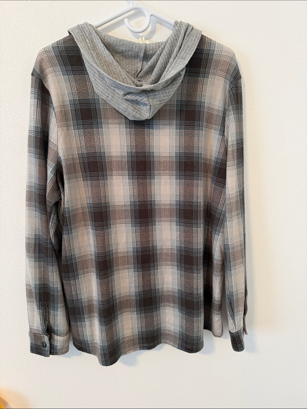 BKE Lightweight Knit Hoodie in Heather Gray - Picture 2 of 4